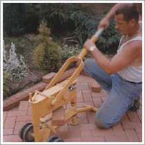 Cut the block paving